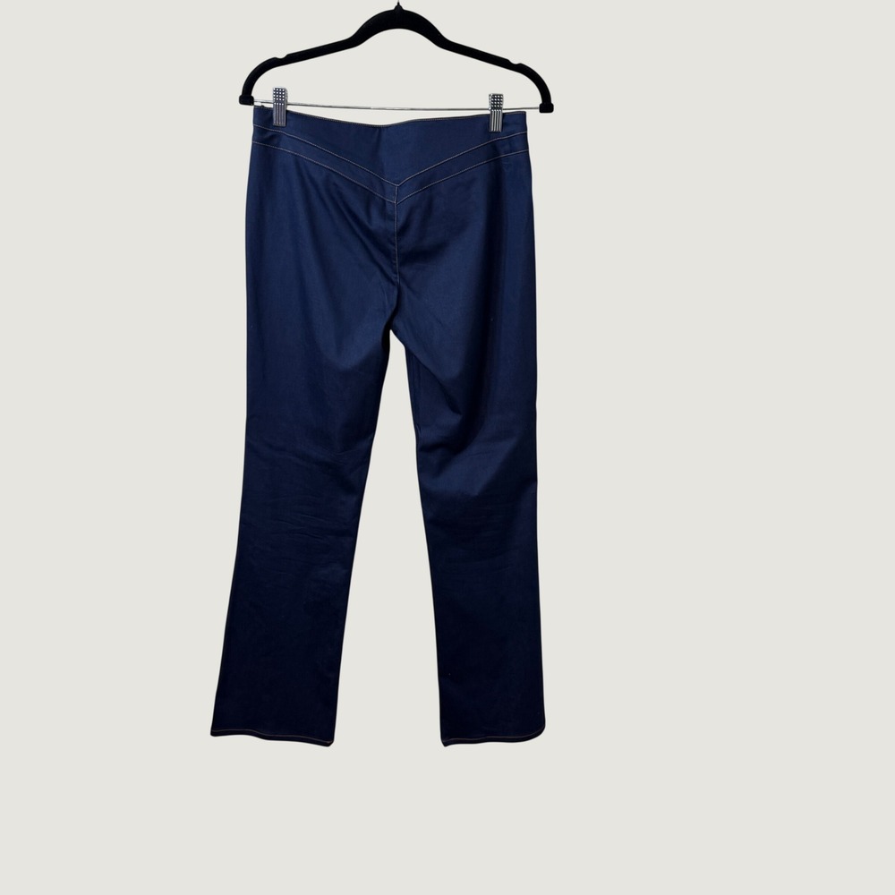 Guess Jeans Dark Blue V-Yoke Straight Leg Pants Sz 30 Western 70's Style - Picture 7 of 9